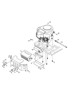 Engine Accessories Diagram and Parts List for Z-FORCELZ54 (17BIDAGC-17BIDAGC010)(2015) Cub Cadet Lawn Tractor